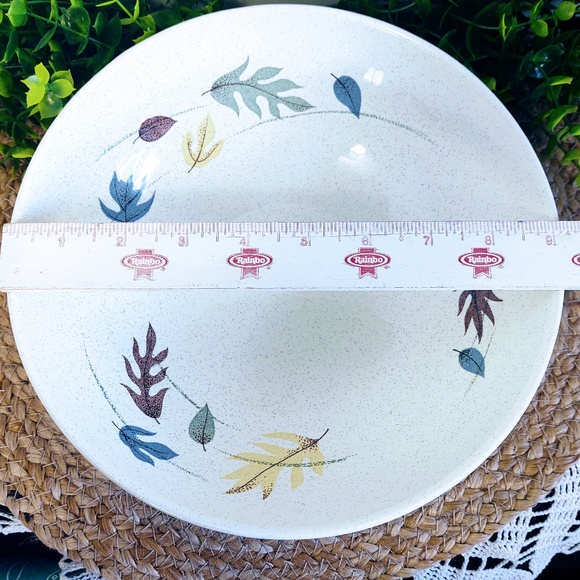 Vtg California Franciscan Earthenware Autumn Pottery Large Serving Bowl 9 1/4" - Picture 9 of 10